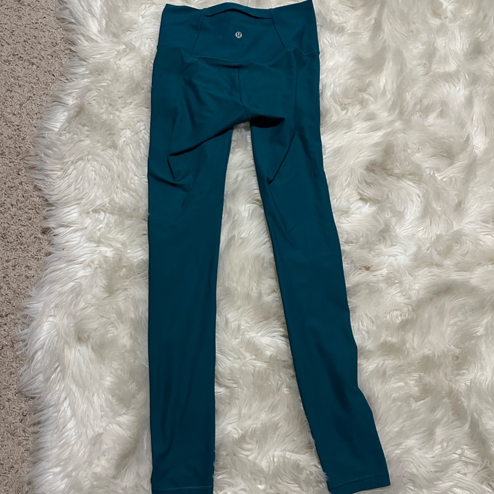 lululemon athletica wunder under high rise Teal Leggings
